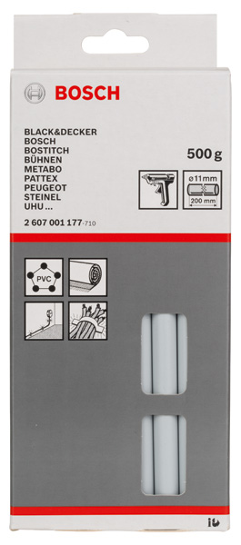 BOSCH Schmelzkleber, 11 x 200 mm, 500 g, grau BOSCH Schmelzkleber, 11 x 200 mm, 500 g, grau