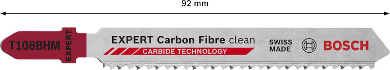 BOSCH EXPERT Carbon Fiber Clean T 108 BHM Stichsägeblatt, 3-tlg. BOSCH EXPERT Carbon Fiber Clean T 108 BHM Stichsägeblatt, 3-tlg.