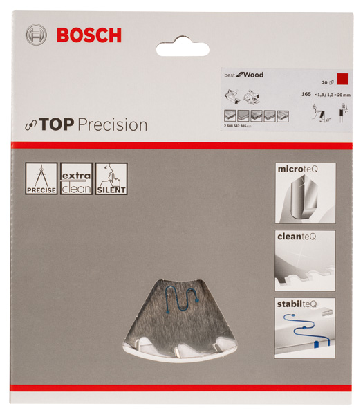 BOSCH Kreissägeblatt Top Precision Best for Wood