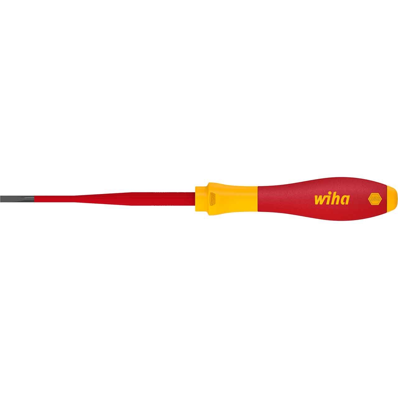 WIHA Schraubendreher SoftFinish® electric slimFix Schlitz 4,0 mm x 100 mm WIHA Schraubendreher SoftFinish® electric slimFix Schlitz 4,0 mm x 100 mm