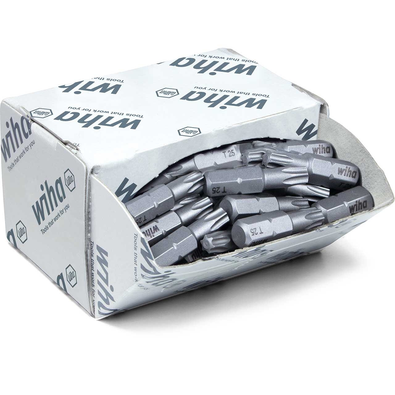 WIHA Bit-Set Standard 25 mm,TORX (T25) 50tlg. 1/4" in Großpackung