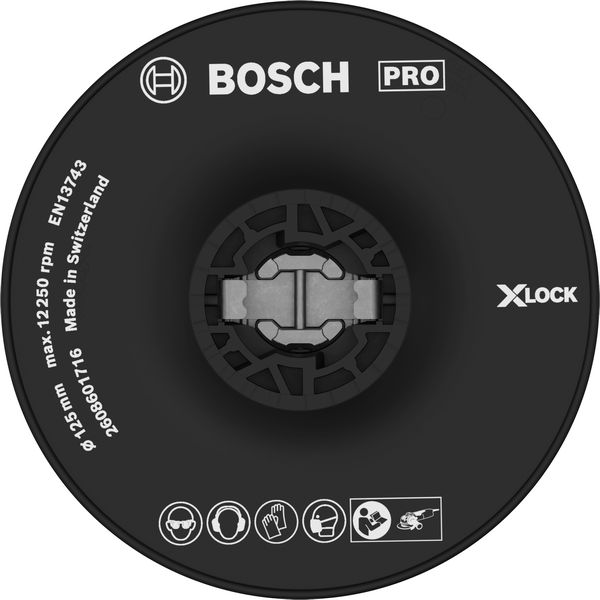BOSCH X-LOCK Stützteller 125 mm hart BOSCH X-LOCK Stützteller 125 mm hart