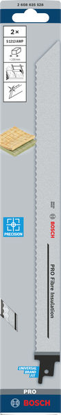 BOSCH PRO Fibre Insulation S1213AWP Blatt, 1,5 x 22 x 300 mm, 2-tlg. BOSCH PRO Fibre Insulation S1213AWP Blatt, 1,5 x 22 x 300 mm, 2-tlg.