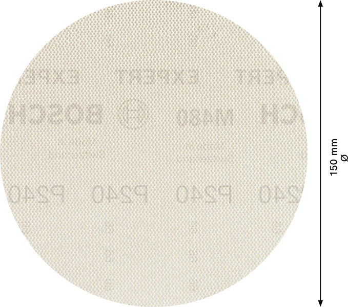 BOSCH EXPERT M480 Schleifnetz für Exzenterschleifer, 150 mm, K 240, 5 Stück BOSCH EXPERT M480 Schleifnetz für Exzenterschleifer, 150 mm, K 240, 5 Stück