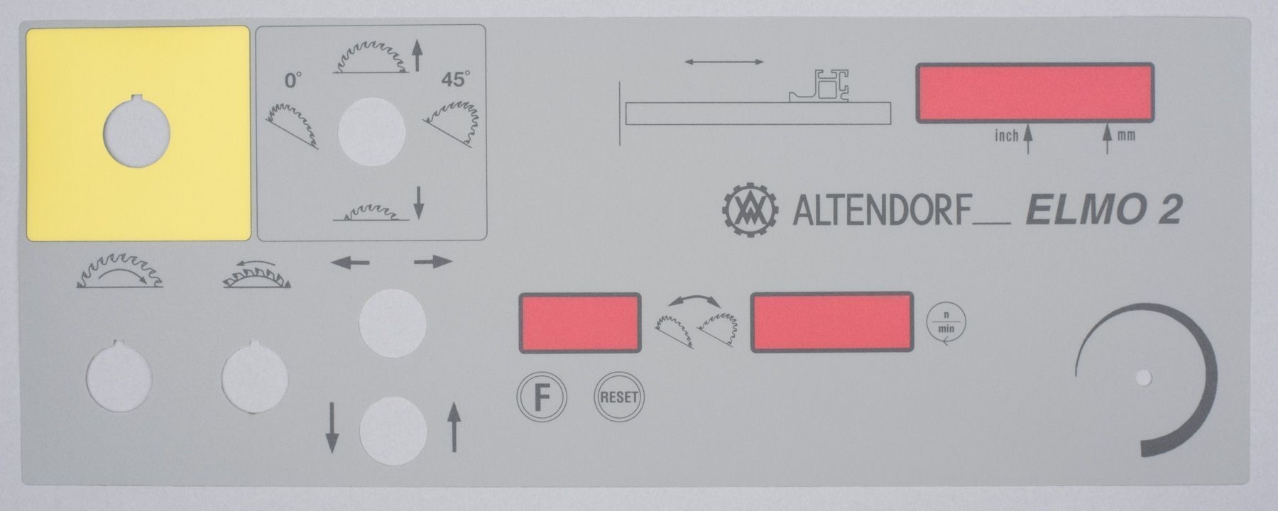 ALTENDORF Folie für Bedienpaneel F45 ELMO 2