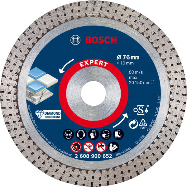 BOSCH EXPERT HardCeramic 76 mm Diamanttrennscheiben 76 x 1,5 x 10 mm BOSCH EXPERT HardCeramic 76 mm Diamanttrennscheiben 76 x 1,5 x 10 mm