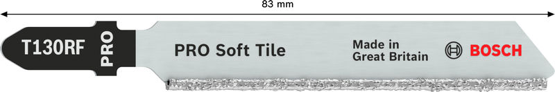 BOSCH PRO Soft Tile T130RF Stichsägeblatt, 83 mm, 3-tlg. BOSCH PRO Soft Tile T130RF Stichsägeblatt, 83 mm, 3-tlg.