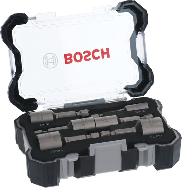 BOSCH 6-teiliges Steckschlüssel-Set, 6–13 mm BOSCH 6-teiliges Steckschlüssel-Set, 6–13 mm