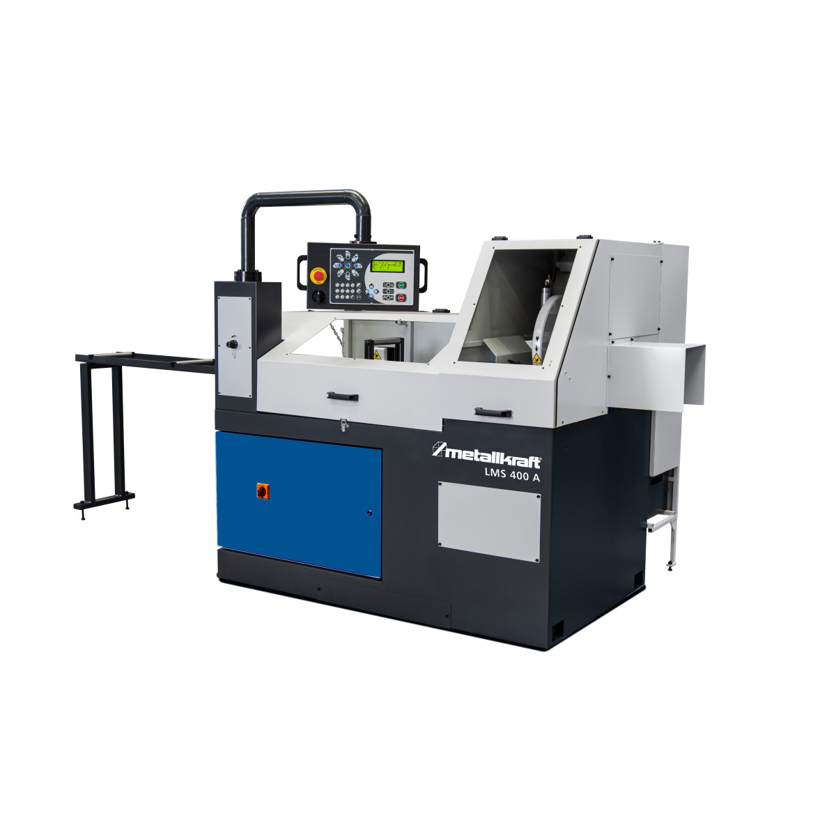 METALLKRAFT Automatische Kreissägemaschine zum Schneiden von Vollmaterial und Profilen in Aluminium und Leichtmetall-Legierungen LMS 400 A