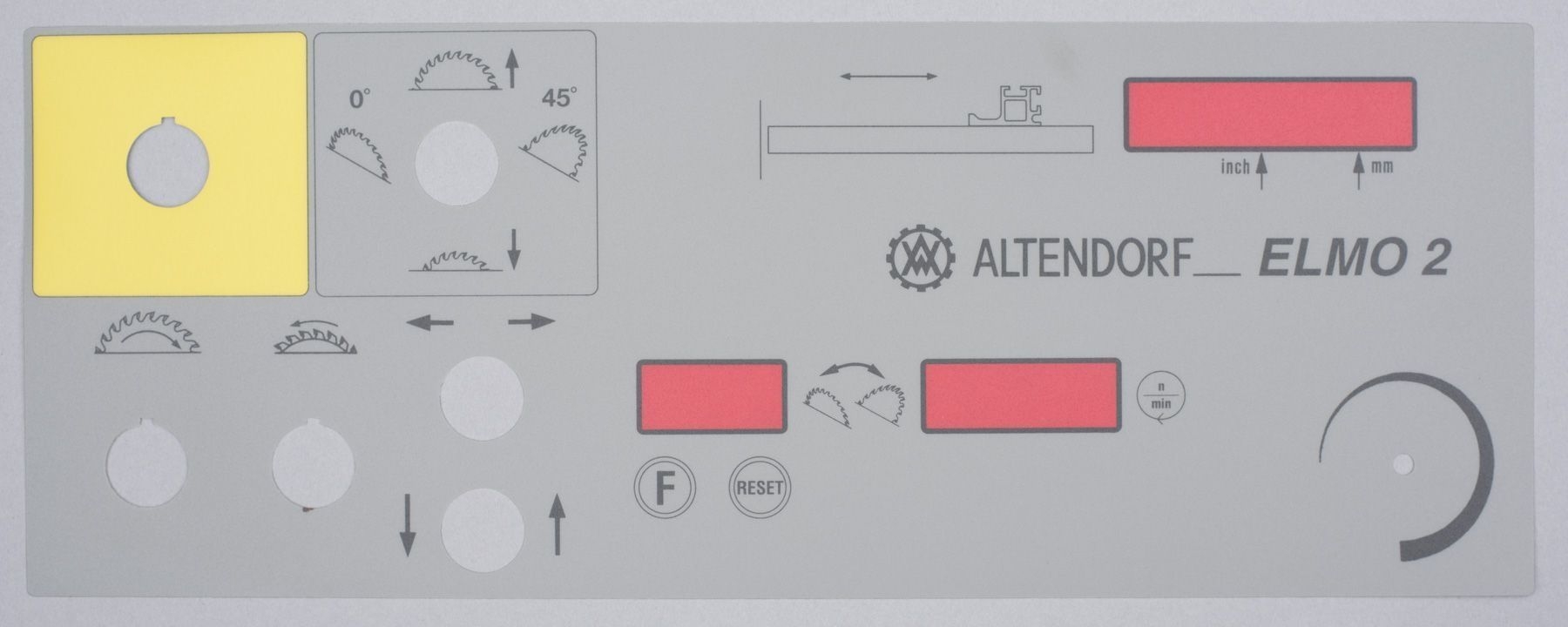 ALTENDORF Folie für Bedienpaneel F 45  ELMO