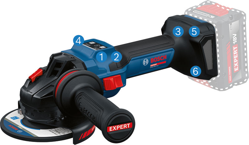 BOSCH EXPERT Akku-Winkelschleifer EXWS18V-15S BOSCH EXPERT Akku-Winkelschleifer EXWS18V-15S