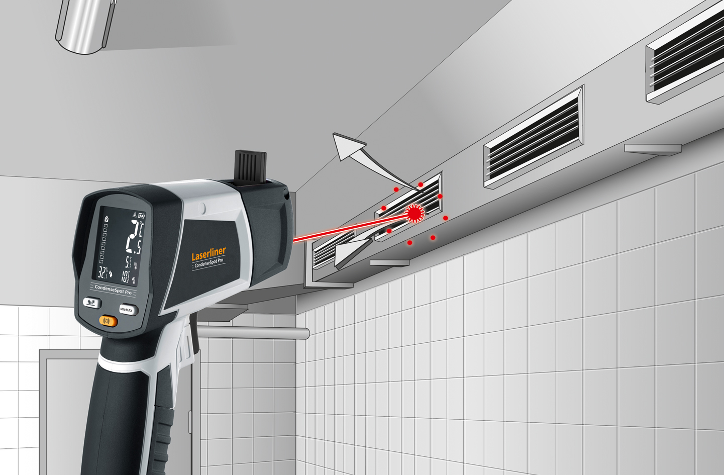 LASERLINER Klima-/Feuchte-/Temperaturmessgerät CondenseSpot Pro LASERLINER Klima-/Feuchte-/Temperaturmessgerät CondenseSpot Pro