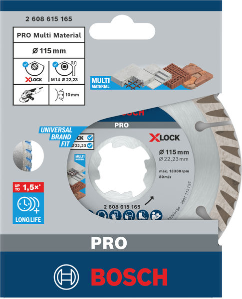 BOSCH X-LOCK Trennscheibe Standard for Universal 115 x 22,23 x 2 x 10 BOSCH X-LOCK Trennscheibe Standard for Universal 115 x 22,23 x 2 x 10