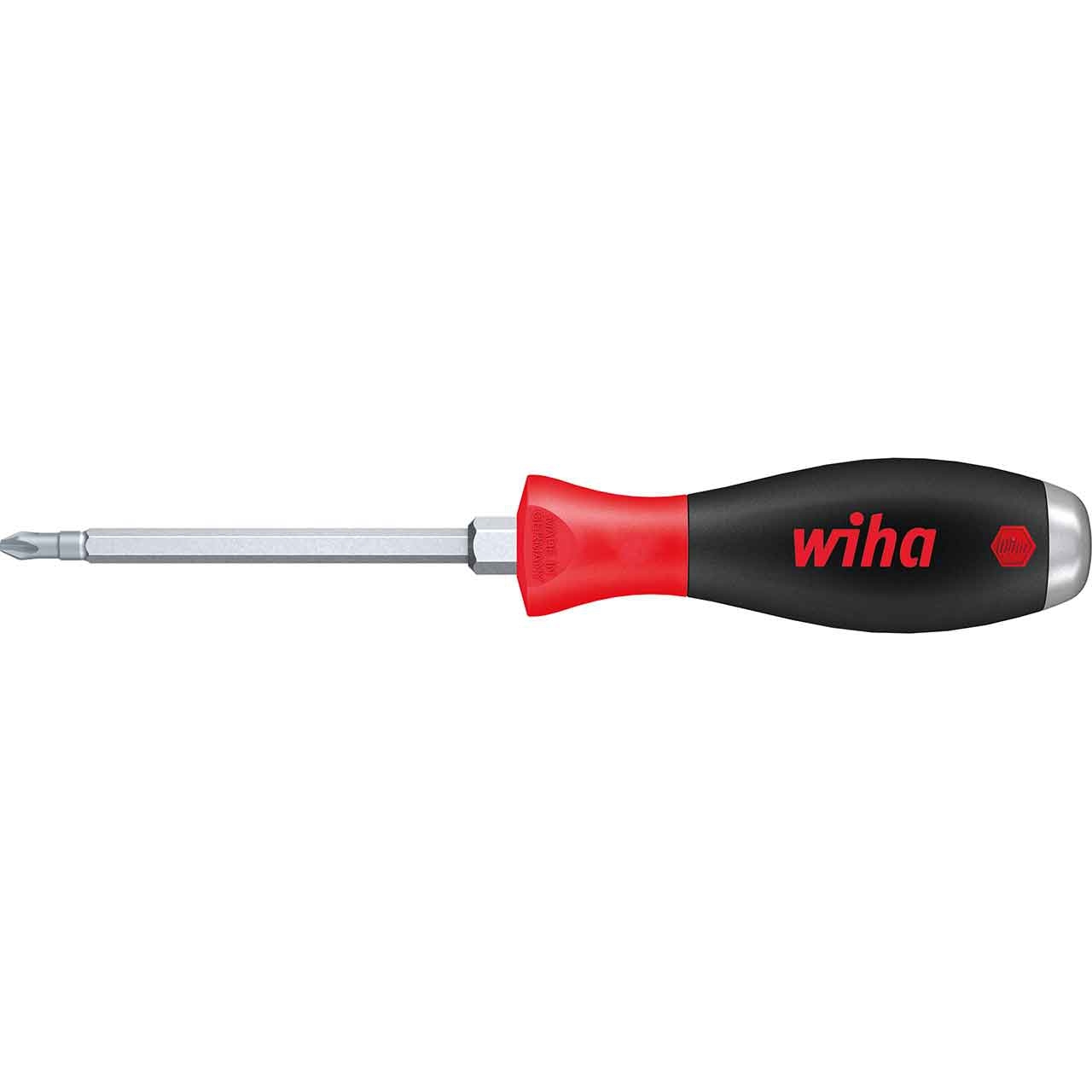 WIHA Schraubendreher SoftFinish PH2x100 mm, Phillips mit durchgehender Sechskantklinge und massiver Stahlkappe WIHA Schraubendreher SoftFinish PH2x100 mm, Phillips mit durchgehender Sechskantklinge und massiver Stahlkappe
