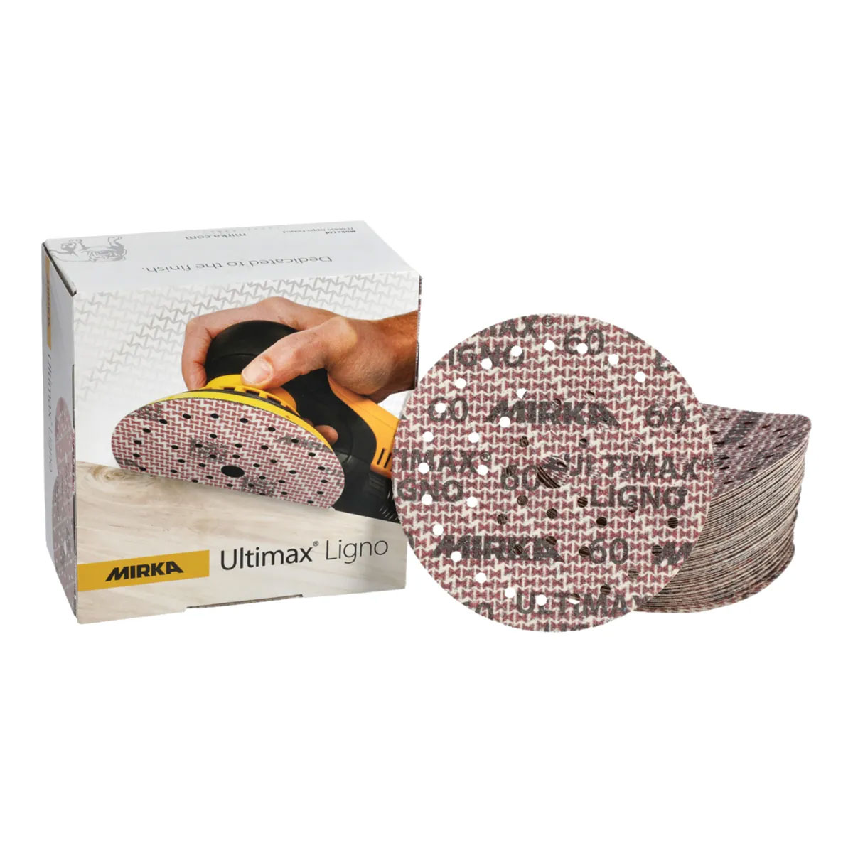 MIRKA Schleifscheiben Ultimax Ligno Ø150mm, P100, 100/Pack MIRKA Schleifscheiben Ultimax Ligno Ø150mm, P100, 100/Pack