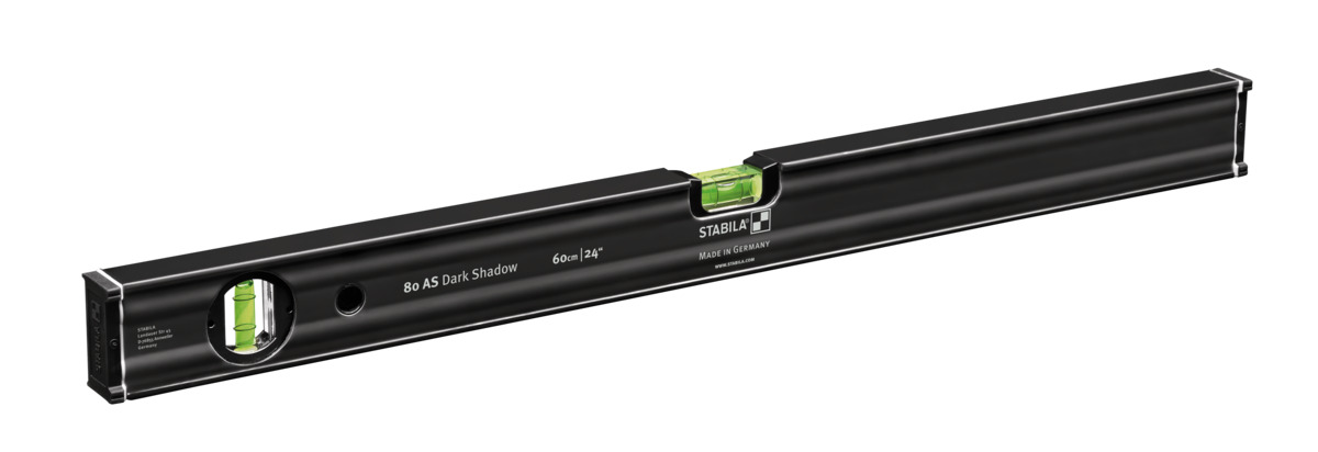 STABILA Wasserwaagen-Set 80 AS Dark Shadow, 2-teilig: 60 cm, 100 cm