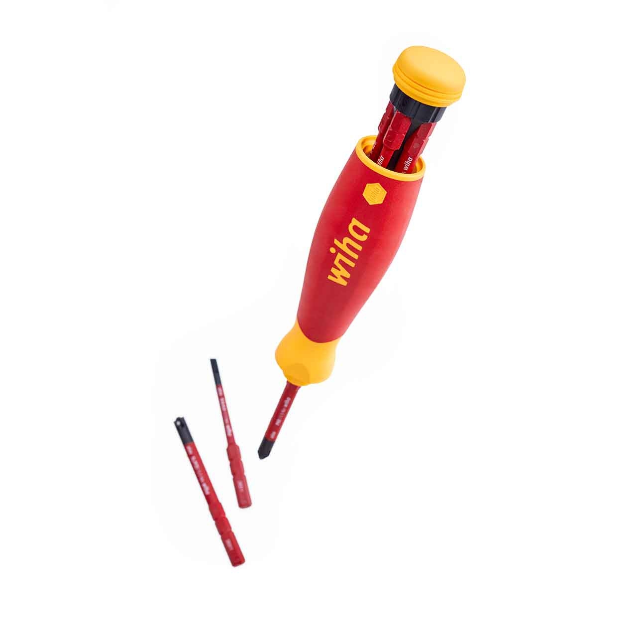 WIHA Schraubendreher mit Bitmagazin PocketMax® electric gemischt mit 4 slimBits WIHA Schraubendreher mit Bitmagazin PocketMax® electric gemischt mit 4 slimBits