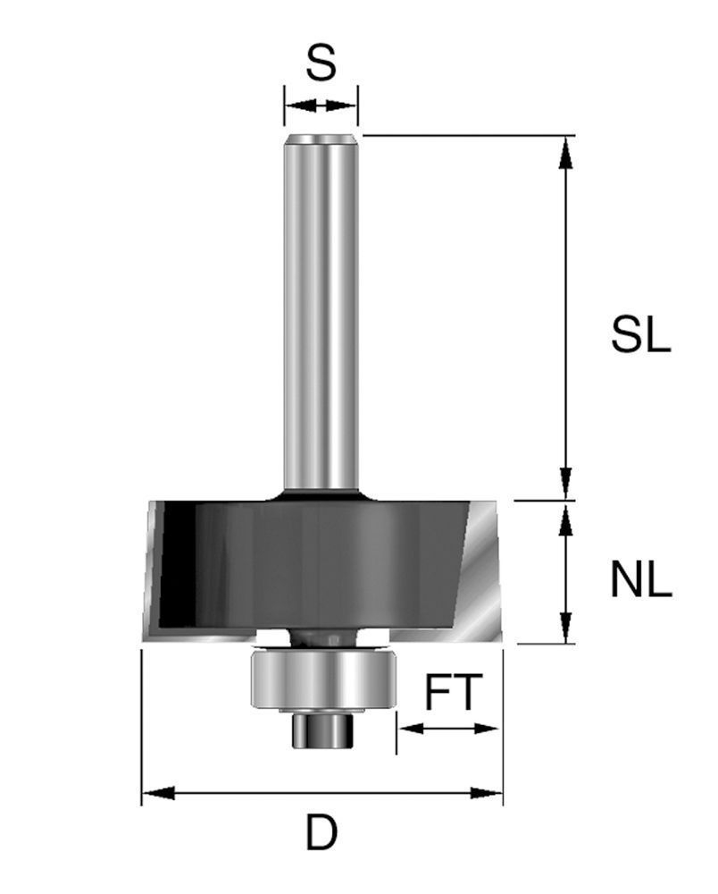 Brück HW-Falzfräser D31,8, NL12,7