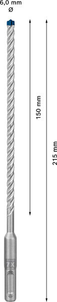 BOSCH EXPERT SDS plus-7X Hammerbohrer, 6 x 150 x 215 mm, 30-tlg. BOSCH EXPERT SDS plus-7X Hammerbohrer, 6 x 150 x 215 mm, 30-tlg.