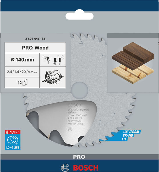 BOSCH Kreissägeblatt Optiline Wood 140x2,4x20mm Z12 BOSCH Kreissägeblatt Optiline Wood 140x2,4x20mm Z12