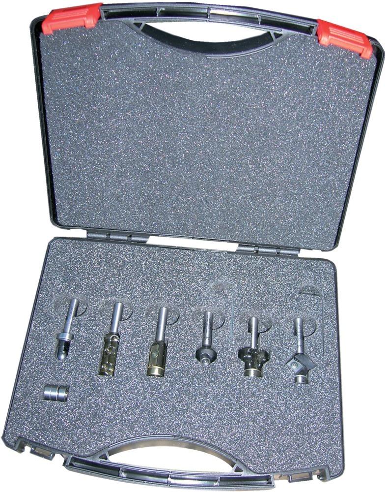GUHDO HW-Wendeplatten-Handoberfräser Satz 6 tlg. S8 GUHDO HW-Wendeplatten-Handoberfräser Satz 6 tlg. S8