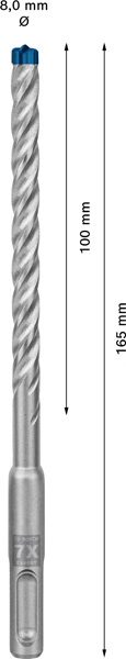 BOSCH EXPERT SDS plus-7X Hammerbohrer, 8 x 100 x 165 mm, 30-tlg. BOSCH EXPERT SDS plus-7X Hammerbohrer, 8 x 100 x 165 mm, 30-tlg.