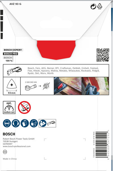 BOSCH PRO AVZ 93 G Schleifplatte 93 mm BOSCH PRO AVZ 93 G Schleifplatte 93 mm