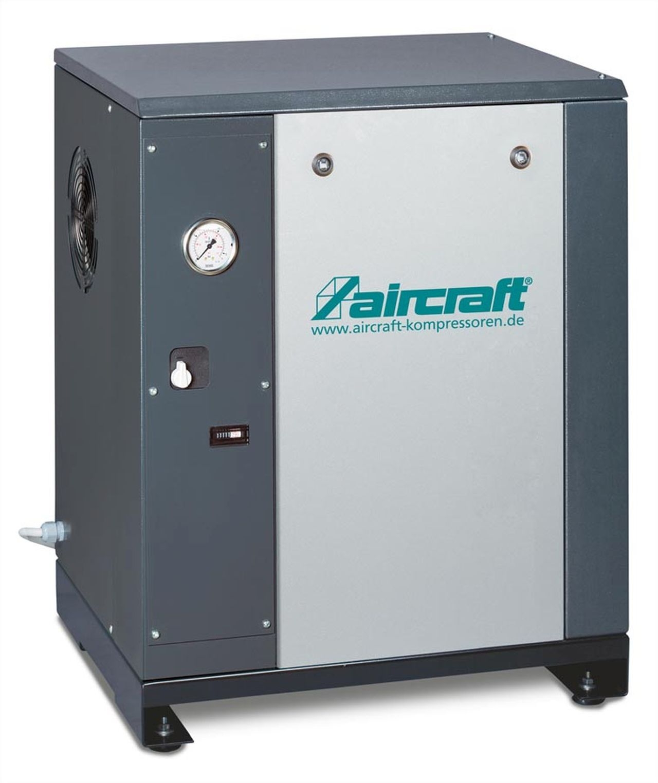 AIRCRAFT Schraubenkompressor mit Rippenbandriemenantrieb (Bodeninstallation) A-MICRO SE 4.0-08