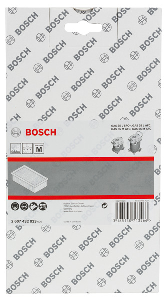 BOSCH Zellulose-Flachfaltenfilter BOSCH Zellulose-Flachfaltenfilter