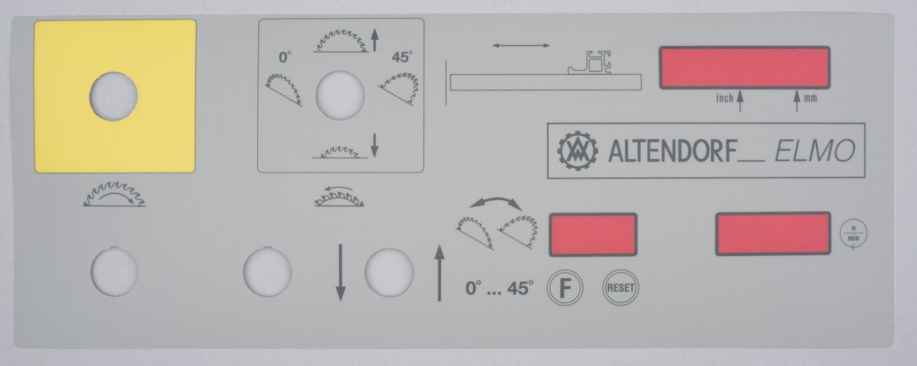 ALTENDORF Folie für Bedienpaneel F 45 ELMO