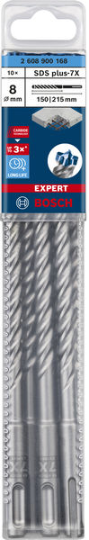 BOSCH EXPERT SDS plus-7X Hammerbohrer, 8 x 150 x 215 mm, 10er-Pack BOSCH EXPERT SDS plus-7X Hammerbohrer, 8 x 150 x 215 mm, 10er-Pack