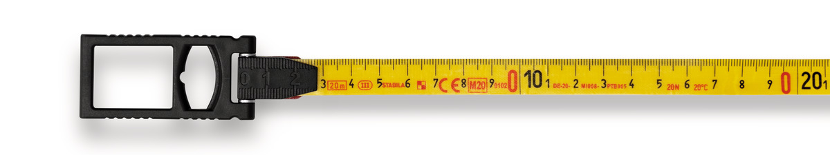 STABILA Kapselbandmaß LBM 2000 FIBREGLASS, 20 m, Glasfaserband, metrische Skala