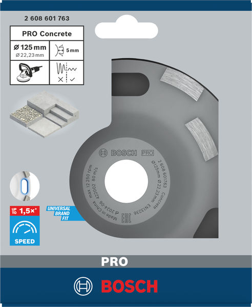 BOSCH Diamanttopfscheibe Expert for Concrete Hohe Geschwindigkeit BOSCH Diamanttopfscheibe Expert for Concrete Hohe Geschwindigkeit