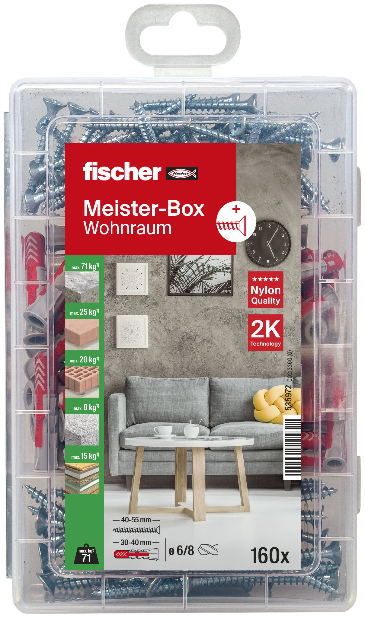 FISCHER MeisterBox DuoPower + Schrauben (160) FISCHER MeisterBox DuoPower + Schrauben (160)