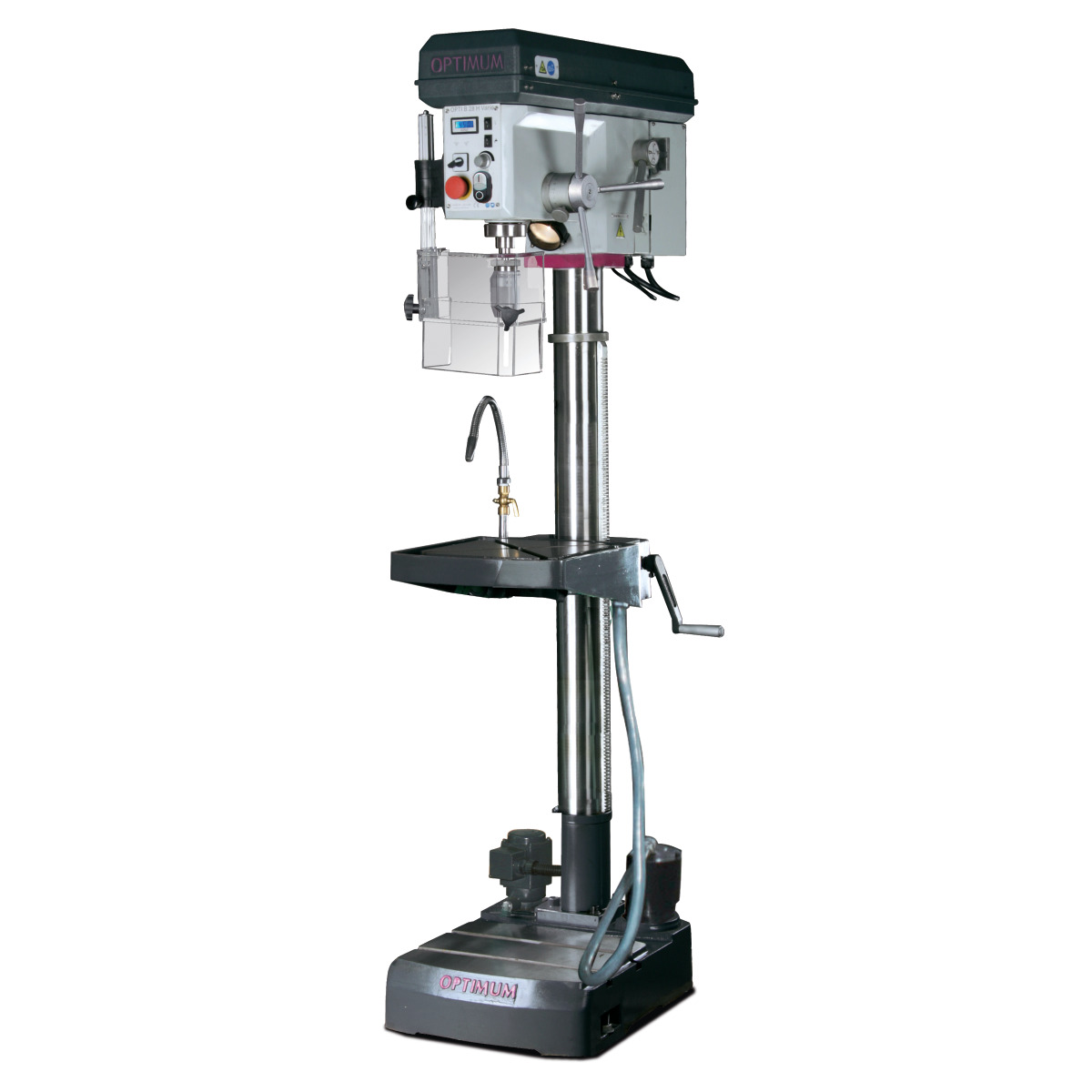 Optimum Stufenlose Säulenbohrmaschine mit Bohrmaschinenschraubstock OPTIdrill B 28HV Aktions-Set Optimum Stufenlose Säulenbohrmaschine mit Bohrmaschinenschraubstock OPTIdrill B 28HV Aktions-Set