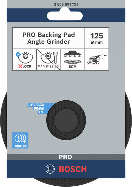 BOSCH X-LOCK SCM Stützteller mit Mittelstift, 125 mm BOSCH X-LOCK SCM Stützteller mit Mittelstift, 125 mm
