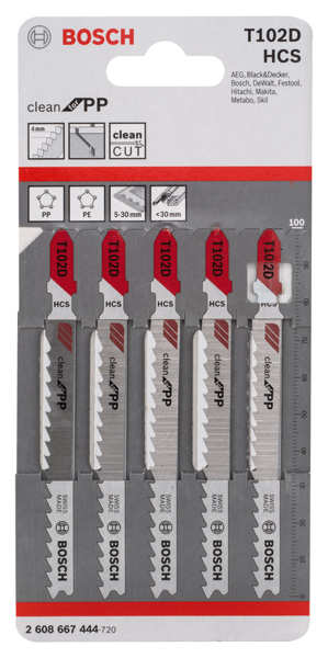 BOSCH Stichsägeblatt T 102 D BOSCH Stichsägeblatt T 102 D