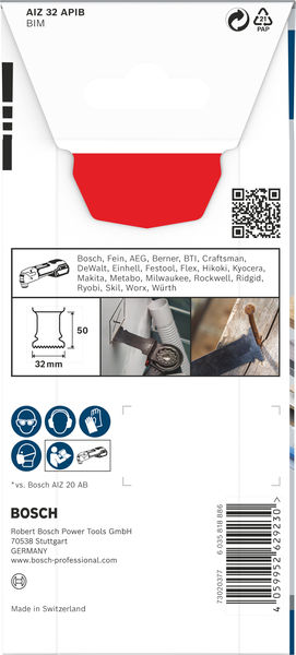 BOSCH PRO AIZ 32 APIB Tauchsägeblatt, 32 x 50 mm BOSCH PRO AIZ 32 APIB Tauchsägeblatt, 32 x 50 mm