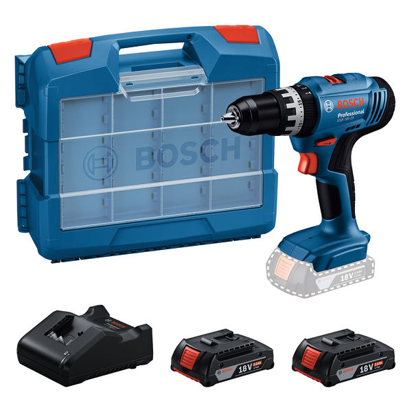 BOSCH Akku-Schlagbohrschauber GSB 18V-25, 2 x Akku GBA 18V 2.0Ah BOSCH Akku-Schlagbohrschauber GSB 18V-25, 2 x Akku GBA 18V 2.0Ah