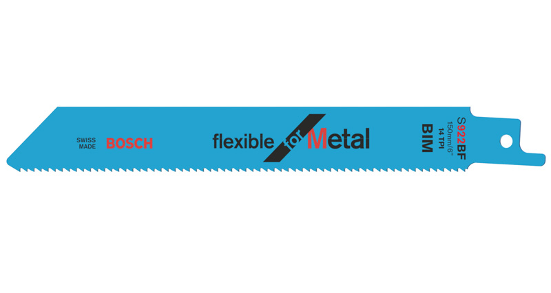 BOSCH Säbelsägeblatt S 922 BF, Flexible for Metal, 5er-Pack BOSCH Säbelsägeblatt S 922 BF, Flexible for Metal, 5er-Pack