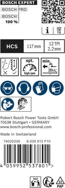 BOSCH EXPERT 'Wood 2-side clean' T 308 BO Stichsägeblatt, 25 Stk. BOSCH EXPERT 'Wood 2-side clean' T 308 BO Stichsägeblatt, 25 Stk.