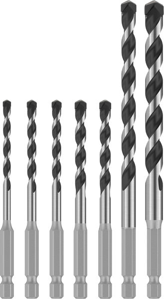 BOSCH PRO HEX-5 Bohrer-Set, 4x100, 5x100, 5x100, 6x100, 6x100, 8x150, 10x150 mm,7-tlg. BOSCH PRO HEX-5 Bohrer-Set, 4x100, 5x100, 5x100, 6x100, 6x100, 8x150, 10x150 mm,7-tlg.