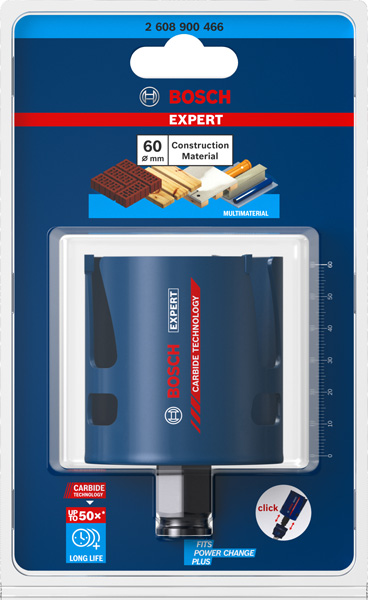 BOSCH EXPERT Construction Material Lochsäge, 60 x 60 mm BOSCH EXPERT Construction Material Lochsäge, 60 x 60 mm