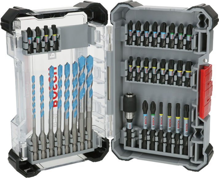 BOSCH PRO Impact Schrauberbits und Multi Construction Bohrer Set, 35-tlg.
