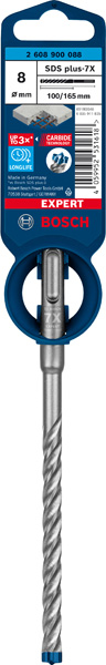 BOSCH EXPERT SDS plus-7X Hammerbohrer, 8 x 100 x 165 mm BOSCH EXPERT SDS plus-7X Hammerbohrer, 8 x 100 x 165 mm