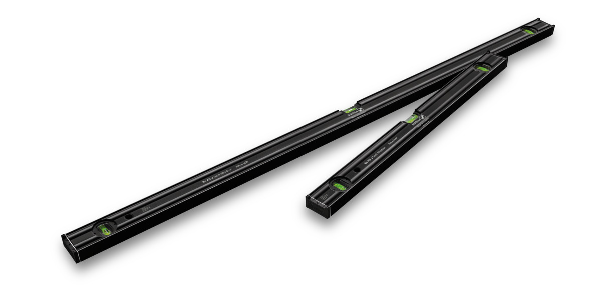 STABILA Wasserwaagen-Set 80 AS-2 Dark Shadow, 2-teilig: 60 cm, 120 cm