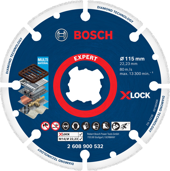 BOSCH EXPERT Diamond Metal Wheel X-LOCK Trennscheibe, 115 x 22,23 mm BOSCH EXPERT Diamond Metal Wheel X-LOCK Trennscheibe, 115 x 22,23 mm