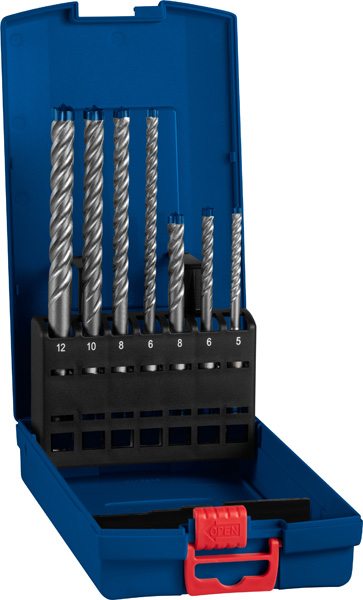 BOSCH EXPERT SDS plus-7X Hammerbohrer-Set, 5/6/6/8/8/10/12 mm, 7-tlg. BOSCH EXPERT SDS plus-7X Hammerbohrer-Set, 5/6/6/8/8/10/12 mm, 7-tlg.