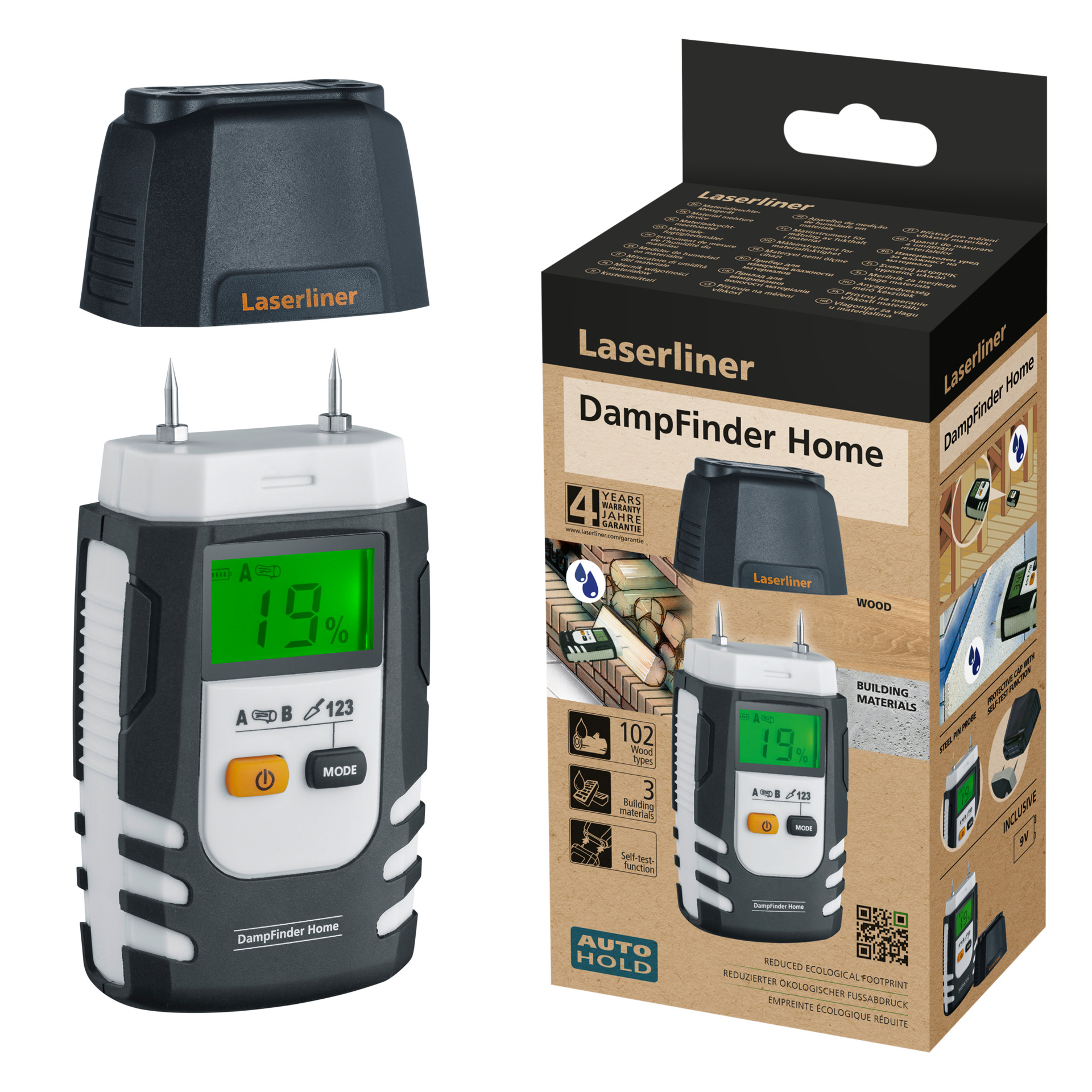 LASERLINER Materialfeuchtemessgerät DampFinder Home LASERLINER Materialfeuchtemessgerät DampFinder Home
