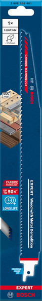 BOSCH EXPERT Wood with Metal Demolition S1267XHM Säbelsägeblatt, 1 Stück BOSCH EXPERT Wood with Metal Demolition S1267XHM Säbelsägeblatt, 1 Stück